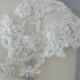 Detachable Ivory Beaded Lace Straps to Add to your Wedding Dress it Can be Customize