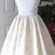 WEDDING DRESS 1960s Inspired Satin Lace Classic Bridal Audrey Hepburn Style