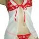MLB St Louis Cardinals Lingerie Negligee Babydoll Sexy Teddy Set with Matching G-String Thong Panty- Only at Sexy Crushes