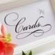 Cards & Gifts Box Card Decoration Wedding Table Sign - Romantic Love Reception Seating Signage - Elegant Calligraphy Script - RICHARD Style