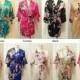 SALE! Plus Size Ready to SHIP From U S A. Silk Plus Size Bridesmaids Robe, Plus Size Kimono Robe