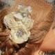Ivory Birdcage Veil-Cream Bridal Fascinator-Wedding Headpiece-Ivory or White Available