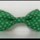 St. Patrick's Day Dog Bow Tie Shamrock Four Leaf Clover Collar Wedding Accessories