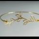 Gold Bangle Bracelet, Olive Branch Bangle Bracelet, Bridesmaid Jewelry, Stacking Bangle, Olive Branch Bracelet, Gold Bracelet (119G,)