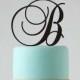 Monogram Wedding Cake Topper, Custom Personalized Cake Topper, 5" Initial Letter Cake Decoration - Wedding Cake Decor