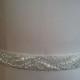 SALE - Wedding Belt, Bridal Belt, Sash Belt, Crystal Rhinestone & Off White Pearls - Style B30022