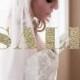 SALE Juliet Bridal Cap Wedding Veil,108" with 30" Blusher Diamond White Cap, 1920's Veil, Cathedral Veil, Kate Moss Veil  #1107
