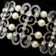 Swarovski Crystal and Pearl Wedding Bracelet,Vintage Style Bracelet Jewelry,Bridal Bracelet,Pearl and Rhinestone Bracelet Cuff,Pearl,ELLA