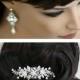 Bridal Comb Vine Leaf hair comb pearl rhinestone Wedding Hair Accessories GENOA DELUXE