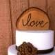 Wooden rustic wedding cake topper fall country winter weddings