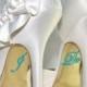 ADD TO ORDER - I Do Rhinestone Shoe Stickers - Wedding Photo Op, Accessory, Decals - Wedding Shoe Decal, I Do Decal, Shoe Rhinestones