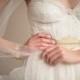 GOLD SASH- Bridal Belt Wedding Belt- French Chantilly ISABELLA Gold Lace Bridal Wedding Sash from Camilla Christine
