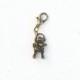 Robot Zipper Pull- Charm Clip for Zippers, Purses, Bags, Key Chain, Pet Collar, and More