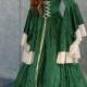 Renaissance medieval handfasting  wedding fantasy celtic dress custom made
