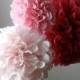 Tissue Pom Poms - Set of 6 Poms - Birthday - Nursery - Shower - Wedding - Ceremony Decorations