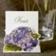 Table Number Tents-Purple Hydrangea - Decoration for Events, Weddings, Showers, Parties