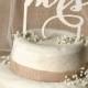 Rustic Cake Topper, Wood Cake Topper, Monogram Cake Topper, Mr and Mrs Topper, Wedding Cake Topper,