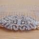 Art Deco Pearl and Rhinestone Bridal Hair Comb - New