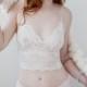 Bra In Soft White Lace - Bridal 'Sassafras' Style Custom Fit Bra - Made To Order Womens Lingerie