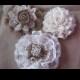 Burlap Lace Wedding Flower Cake Topper Shabby Decoration Country Rustic Victorian Centerpiece Decor
