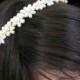 Freshwater Pearl Bridal headband, Wedding headband, Bridal hair accessory, Bridal headpiece