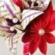 Valentine's Day Bouquet- personalized paper flower wedding bouquet, bride, one of a kind, made to order, gifts for her