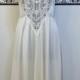 1950's Rare Olga Ivory Nightgown, Style 91140 Size Medium, Vintage 60's Pin Up / Mad Men Olga Lingerie, Bridal / Wedding Vintage Lingerie