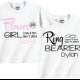 Flower Girl and Ring Bearer Shirts with Dates and Ring Motif Tees