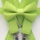 BoysGreen Bow Tie and Suspenders: Green Bow Tie, Bright Green Suspenders, Solid, Lime, Kiwi, Chartreuse, Toddler ,Kids, Ring Bearer