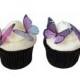 Wedding Cake Topper - Edible Butterflies in 24 Prettiest Purple - Cupcake Toppers, Butterfly Cake Decorations