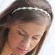 Lidia Simple   Swarovski crystal  bridal  headband