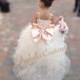 Flower Girl Dress - Lace Dress - Girls Lace Dress - Big Bow Dress - CAPRI DRESS - (FULL) Wedding Dress by Isabella Couture