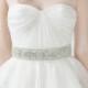 Crystal Bridal Sash, Rhinestone Bridal Beaded Belt, Crystal Rhinestone Sash ,Wedding Sash, Wedding Gown Accessory, Beaded Bridal Sash