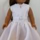Communion, Confirmation, wedding, special occasion dress and veil fits American girl 18 inch doll clothes