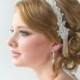 Bridal Ribbon Headband -  Bridal Lace Headband