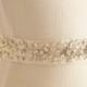 Rhinestone wedding belt, heavily beaded crystal sash, bridal sash, crystal bridal sash - New