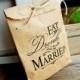 Kraft Paper Favor Bags - Wedding Favor Bag - Candy Bar or Table Favor - Eat Drink and Be Married Style - 25 Kraft Bags - New