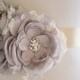 Vintage Style Antique Lavender Rhinestone and Lace Bridal Sash, wedding sash, bridal belt, bridal sash - New