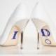 ROYAL BLUE "I Do" Wedding Shoe Rhinestone Applique - New