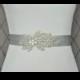AMELIA Crystal Rhinestone Wedding Belt, Wedding Sash, Bridal Belt, Bridal Sash, Dress Belt, Bridesmaid Belt, Gray Belt, Custom Color