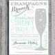 Champagne Brunch / Custom Color / Printable Bridal Shower Invitation