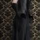 Aurelia Long Black Veil - Gothic Wedding Veil - Custom Elegant Gothic Clothing and Dark Romantic Couture