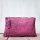 Winter Sale /Oversized Clutch in Violet / Leather Clutch / Violet Leather Bag / Envelope Clutch /Clutch Bag / Leather Purse / Wedding Clutch