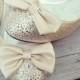 Champagne Jolie Bridal Ballet Flats Wedding Shoes