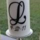 Monogrammed Unity Candle - Wedding Pillar and Tapers