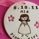 Personalized Flower Girl Ornament for Wedding Party - Custom Made to Order