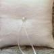 custom made white lace personlised ring bearer pillow