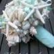 L'Ocean Bows Style Seashell Bouquet for Beach Wedding (Pencil Starfish), Made to Order Custom Details.