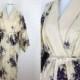 Vintage Kimono / Silk Kimono Robe / Dressing Gown / Long Robe / Wedding Lingerie / Downton Abbey / Art Deco Kimono / Vintage Yukata