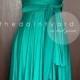 Teal Green Bridesmaid Convertible Dress Infinity Dress Multiway Dress Wrap Dress Wedding Dress